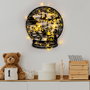 Wallity XMASBLACK - 025 Accesorio decorativo de pared de metal negro